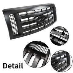 Matte Black Upper Front Bumper Grille Grill For 2009-2014 Ford F-150 F150 XLT