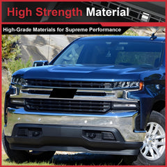 For Chevrolet Silverado 1500 LT RST 2019-2021 Chrome Front Bumper Upper Grille