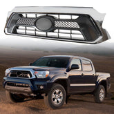 Fit For Toyota Tacoma 2012 2013 2014 2015 Front Bumper Grille Chrome Shell Black