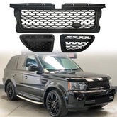 For Range Rover Sport 2006 2007 2008 2009 Matte Black Grille Air Side Vent Set