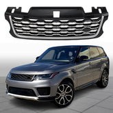 For 2014 2015 2016 2017 Range Rover Sport Silver Front Grille Bumper Grill Cover