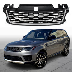 For 2014 2015 2016 2017 Range Rover Sport Silver Front Grille Bumper Grill Cover