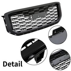 Glossy Black Denali Style Front Bumper Grille Grill For 2015-2020 GMC Yukon XL
