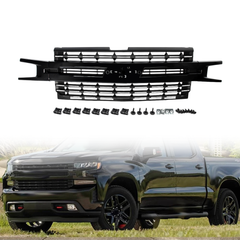 Front Grille For 2019-2022 Chevrolet Silverado 1500 (Gloss Black)