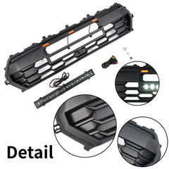 For Toyota Tacoma 2024-2025 Front Bumper Grille Grill With Led & Light Bar