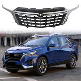 Grille fit 2022 2023 Chevy Equinox Front Bumper Upper Grill Black W/Chrome Trim