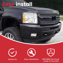 Fit For 2007-2013 Chevy Silverado 1500 Grille Grill Shell w/ Black Insert New