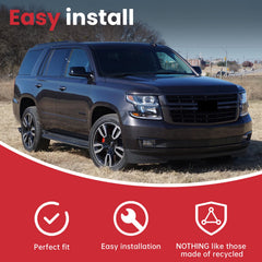 Front Upper Suburban LTZ Style Main Gloss Black Grille For 2015-2020 Chevy Tahoe