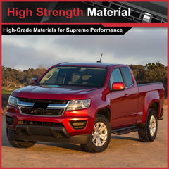 For 2015-2020 Chevrolet Colorado Front Bumper Upper Grille Black Chrome Grill