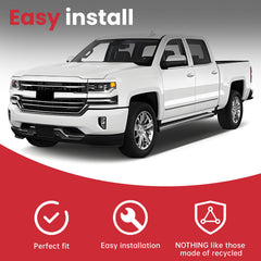 Summit White Upper Bumper Grille Grill For 2016-2018 Chevrolet Silverado 1500