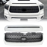 For 2014-2021 Toyota Tundra 040 Super White Front Grille & Hood Bulge Molding