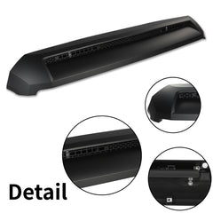 Front Upper Hood Bulge Molding Grille Matte Fit For 2014-2021 Toyota Tundra Black