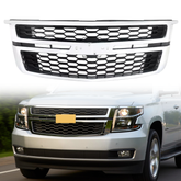 Front Grille For 2015-2020 Chevrolet Chevy Tahoe Suburban (Chrome)