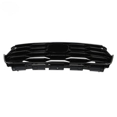 Front Grille Fit For 2023-2024 Honda Pilot Gloss Black Plastic W/Chrome Trim
