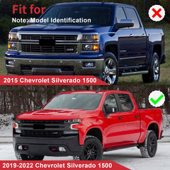 For Chevrolet Silverado 1500 2019 2020 2021 2022 Front Bumper Hood Upper Grille