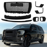 For 2021-2023 GMC Yukon/XL Denali Front Grille Hood Trim Molding Gloss Set 7pcs