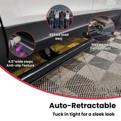 Deployable Electric Running Board Side Steps fit for BMW X5L 2022 2023 2024 2025 Vehicle Has Chassis Lifting Function