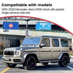 Deployable Electric Running Board Side Steps fit for Benz G500 2019 2020 2021 2022 2023 Side Single Exhaust Pipe