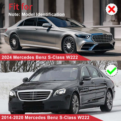 Chrome MayBach Style Front Grille W/ACC For Mercedes Benz S-Class W222 2014-2020