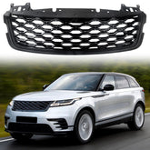 For Range Rover Velar 2018/2019/2020/2021/2022/2023 Front Upper Center Grille Grill Mesh Gloss Black
