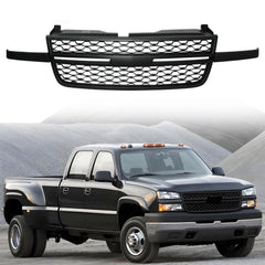 Fit for 2005 2006 2007 Chevy Silverado 1500 2500HD 3500 Front Upper Grille Grill