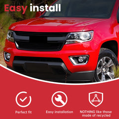 Front Upper Grille Grill Gloss Black For Chevrolet Colorado 2015-2019 84270791