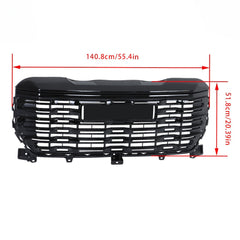 Front Upper Grille Assembly Gloss Black For GMC Sierra 1500 Denali 2022/2023/2024