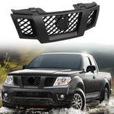 Labwork Front Upper Grille For Nissan Frontier 2009 10-2021 Matte Black ABS