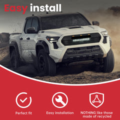For Toyota Tacoma 2024-2025 Front Bumper Grille Grill With Led & Light Bar