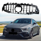 Glossy Black GT R Front Grille Fits For CLA W118 C118 CLA35 2020/2021/2022/2023