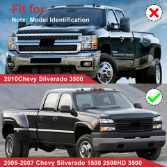 Fit for 2005 2006 2007 Chevy Silverado 1500 2500HD 3500 Front Upper Grille Grill
