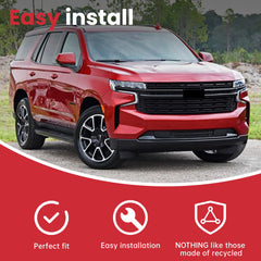 For 2021/2022/2023/2024 Chevrolet Tahoe/Suburban Gloss Black Front Upper Grille Grill Trim