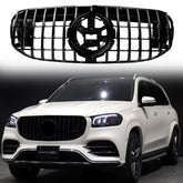 For 2020/2021/2022 Mercedes Benz X167 GLS450 GLS580 Front Grille W/ Camera Gloss Black