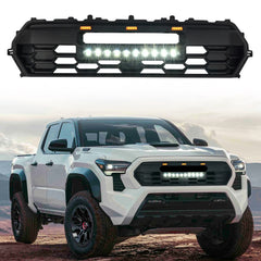 For Toyota Tacoma 2024-2025 Front Bumper Grille Grill With Led & Light Bar