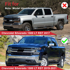 For Chevrolet Silverado 1500 LT RST 2019-2021 Chrome Front Bumper Upper Grille