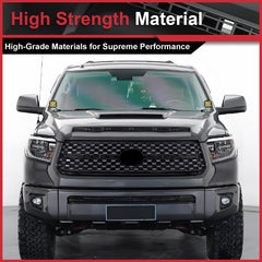 For 2014-2021 Toyota Tundra Gloss Black Front Grille & Hood Bulge Molding Grill
