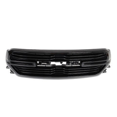 Gloss Black Front Mesh Upper Grille For 2019/2020/2021/2022/2023 Dodge Ram 1500