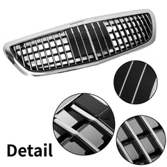 Chrome MayBach Style Front Grille W/ACC For Mercedes Benz S-Class W222 2014-2020