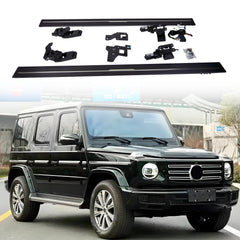 Deployable Electric Running Board Side Steps fit for Benz G500 2019 2020 2021 2022 2023 Side Double Exhaust Pipe