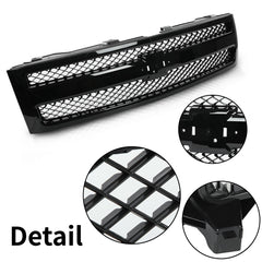 Fit For 2007-2013 Chevy Silverado 1500 Grille Grill Shell w/ Black Insert New