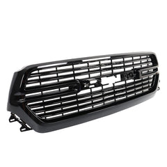 Gloss Black Front Mesh Upper Grille For 2019/2020/2021/2022/2023 Dodge Ram 1500
