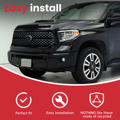 For Toyota Tundra 2014-2021 Glossy Black Front Upper Grille Hood Bulge Scoop
