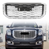 Chrome Front Upper Grille Mesh Grill For GMC Yukon/ Yukon XL Denali Style 15-20