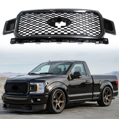 For 2018/2019/2020 Ford F-150 Front Radiator Grille Assembly Glossy black JL3Z8200SF