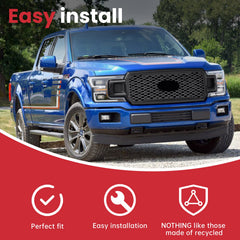 For 2018/2019/2020 Ford F-150 Front Radiator Grille Assembly Glossy black JL3Z8200SF