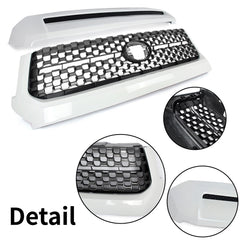 For 2014-2021 Toyota Tundra 040 Super White Front Grille & Hood Bulge Molding