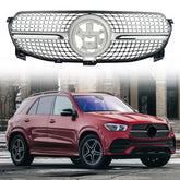 Diamond Grille Fit For W167 GLE-CLASS Standard Version 2020/2021/2022/2023/2024/2025 Chrome
