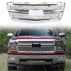 Front Bumper Grille Chrome LTZ Style For 2014-15 Chevrolet Silverado 1500 Grill