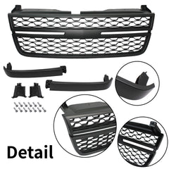 Fit for 2005 2006 2007 Chevy Silverado 1500 2500HD 3500 Front Upper Grille Grill