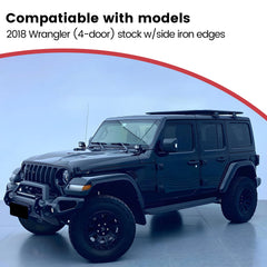 Deployable Electric Running Board Side Steps fit for JEEP WRANGLER 4-DOOR 2018-2025 with side skirt